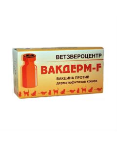 Inactivated dermatophyte spores - Wackderm-F vaccine suspension for injection for cats 10 doses 1 unit. BET newyork Pharmacy Online - newyork.buy-pharm.com