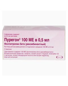 Follytropyn beta - Puregon solution for in / m and p / kozh. introducing 100 IU 0.5 ml vials of 5 pcs. newyork Pharmacy Online - newyork.buy-pharm.com
