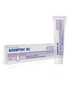 Benzoyl peroxide - Baziron AC gel 2.5%, 40 g newyork Pharmacy Online - newyork.buy-pharm.com
