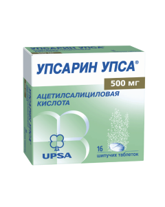 Atsetylsalytsylovaya acid - Upsarin Upsa effervescent tablets 500 mg 16 pcs. newyork Pharmacy Online - newyork.buy-pharm.com