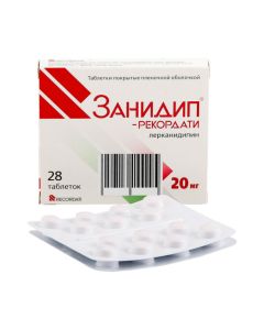Lerkanydypyn - Zanidip-Recordati tablets 20 mg, 28 pcs. newyork Pharmacy Online - newyork.buy-pharm.com