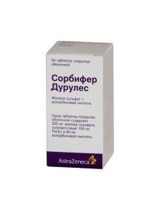 Iron Sulfate, Ascorbic Acid - Sorbifer durules tablets is covered.ob. 50 pcs. newyork Pharmacy Online - newyork.buy-pharm.com