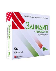 Lerkanydypyn - Zanidip-Recordati tablets coated. 10 mg film 56 pcs. newyork Pharmacy Online - newyork.buy-pharm.com