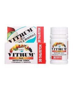 Polyvytamyn , Myneral - Vitrum Plus tabletand 30 pcs. newyork Pharmacy Online - newyork.buy-pharm.com