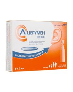 TEM-kokoylhydrolyzyrovann y collagen, Cocobetaine, PEG 120-methylglucososodiolate - A-Tserumen Plus ear drops 2ml dropper bottles 5 pcs. newyork Pharmacy Online - newyork.buy-pharm.com