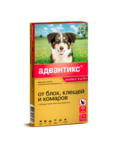 Ymydaklopryd, permethrin - Advantix 250C drops on the withers for dogs from 10 to 25 kg pipette 1 pc. newyork Pharmacy Online - newyork.buy-pharm.com