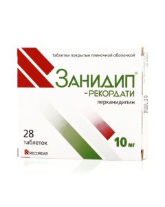 Lerkanydypyn - Zanidip-Recordati tablets 10 mg, 28 pcs. newyork Pharmacy Online - newyork.buy-pharm.com