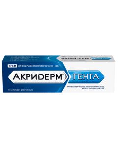 Betamethasone, Gentamicin - Akriderm Ghent cream, 30 g newyork Pharmacy Online - newyork.buy-pharm.com