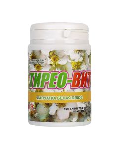 Bloodroot Belaya - Tireo-VIT (white cinquefoil) tablets 100 pcs. newyork Pharmacy Online - newyork.buy-pharm.com