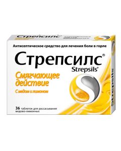 Amylmetacresol, dichlorobenzyl alcohol - Strepsils with honey and lemon pills, 36 pcs. newyork Pharmacy Online - newyork.buy-pharm.com