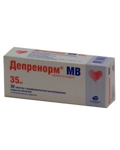 Trimetazidine - Deprenorm MV tablets coated.pl.ob. prolong. 35 mg 30 pcs. newyork Pharmacy Online - newyork.buy-pharm.com