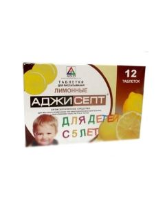 Amylmetacresol, Dichlorobenz silt alcohol - Agisept lemon resorption tablets 12 pcs. newyork Pharmacy Online - newyork.buy-pharm.com