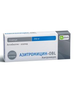 Azithromycin - Azithromycin-OBL capsules 250 mg 6 pcs. newyork Pharmacy Online - newyork.buy-pharm.com