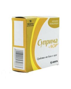 Amylmetakrezol, Dyhlorbenzylov y alcohol - Suprim-Lor lozenges, honey-lemon, 16 pcs. newyork Pharmacy Online - newyork.buy-pharm.com