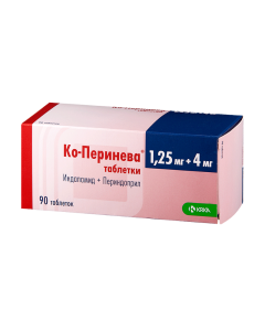 indapamide, Perindopril - Co-Perineva tablets 1.25 + 4 mg, 90 pcs newyork Pharmacy Online - newyork.buy-pharm.com