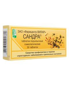 Homeopatycheskyy composition - Sandra homeopathic tablets 0.25 g, 30 pcs. newyork Pharmacy Online - newyork.buy-pharm.com