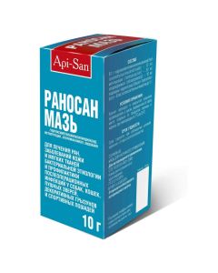 Hydroksymetylhynoksylyndyoksyd, Methyluracilum, chloramphenicol, lidocaine - Ranosan ointment for external use Api-San (BET) 10 g newyork Pharmacy Online - newyork.buy-pharm.com