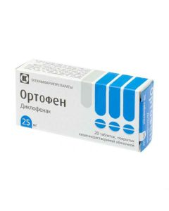 Diclofenac - Orthofen tablets 25 mg, 20 pcs newyork Pharmacy Online - newyork.buy-pharm.com