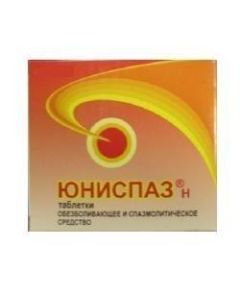 Drotaverine, Paracetamol - Unispaz N tablets, 12 pcs. newyork Pharmacy Online - newyork.buy-pharm.com