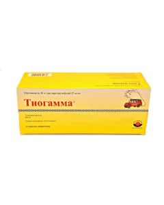Tyoktovaya acid - Thiogamma solution for infusion 12 mg / ml bottle of 50 ml 10 pcs. newyork Pharmacy Online - newyork.buy-pharm.com