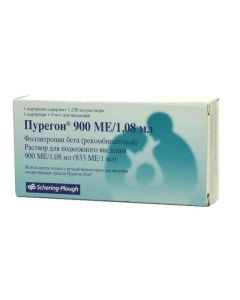 follitropin beta - Puregon solution for p / dermal introduction. 900 IU 1.08 ml cartridge per set with needles 9 pcs. 1 pack newyork Pharmacy Online - newyork.buy-pharm.com