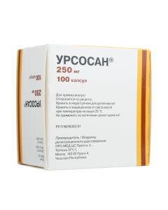 ursodeoxycholic acid - ursosan capsules 250 mg, 100 pieces. newyork Pharmacy Online - newyork.buy-pharm.com